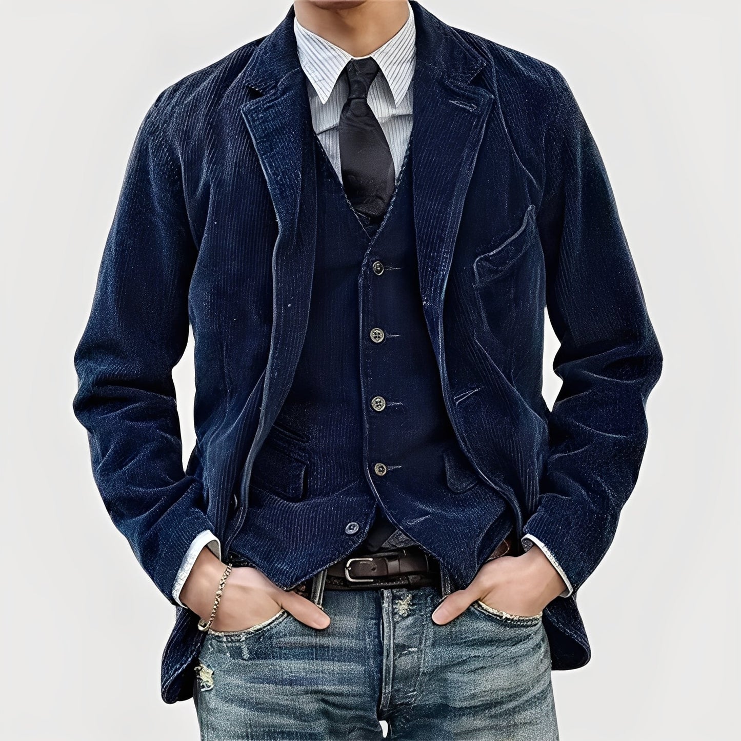 Tommy| 2-Piece Suit Blazer and Vest