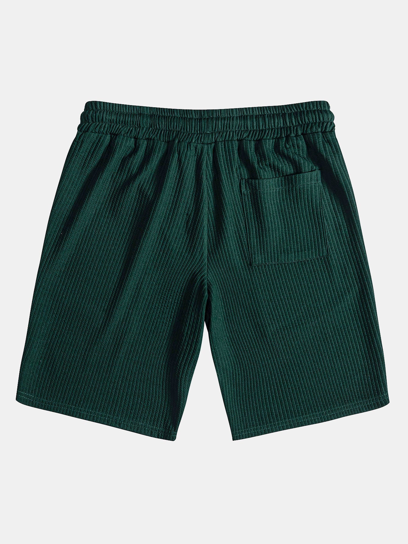 Drawstring Ribbed Shorts