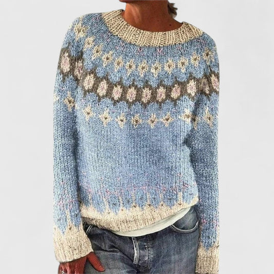 Bozena - Retro Scandinavian knitted sweater