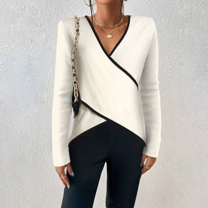 Maveo Elegant V-Neck Top