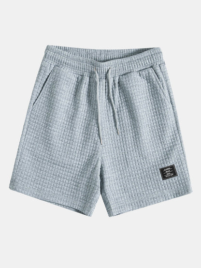 Kangaroo Pocket Waffle Hooded T-Shirt & Shorts