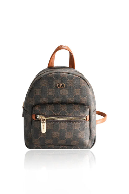 Checkerboard Design Backpack