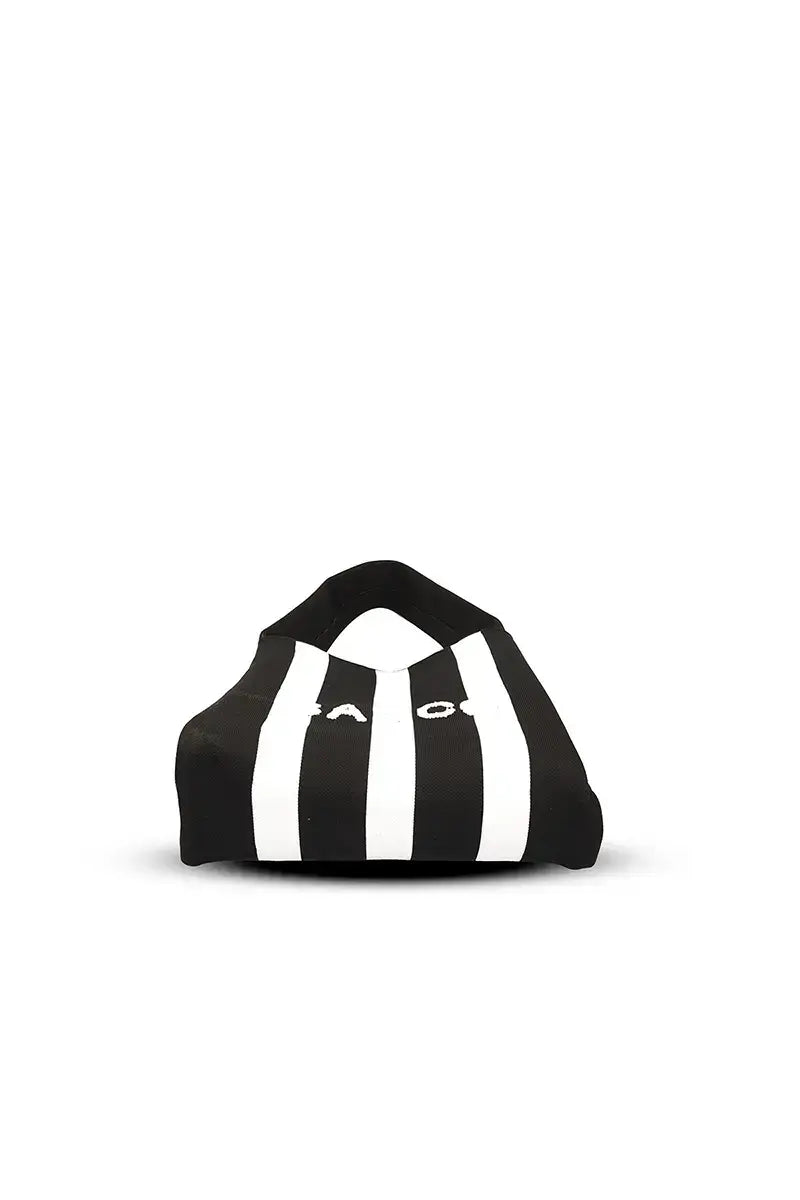 Colorblock Knit Tote Bag