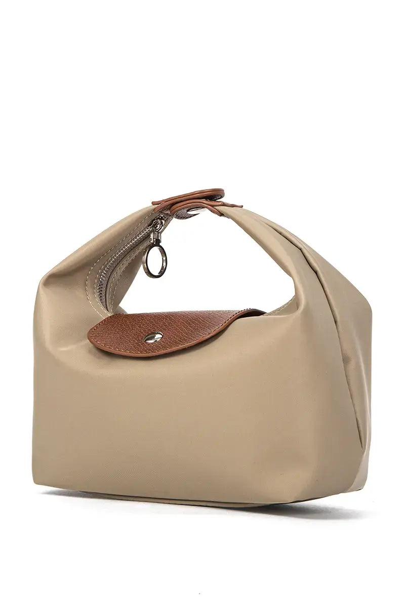 Colorblock PU Leather Dumpling Shoulder & Crossbody Bag