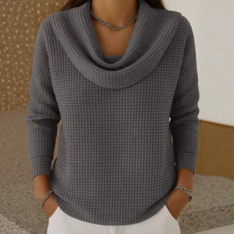 The Serene Waffle Sweater