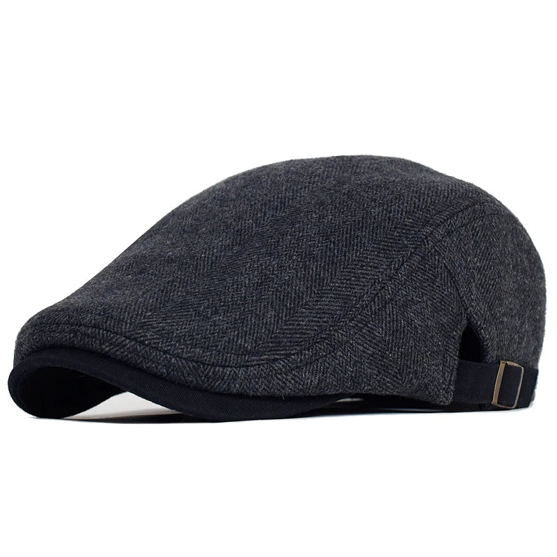 The Cheltenham Herringbone Flat Cap