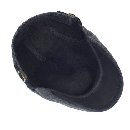 The Cheltenham Herringbone Flat Cap