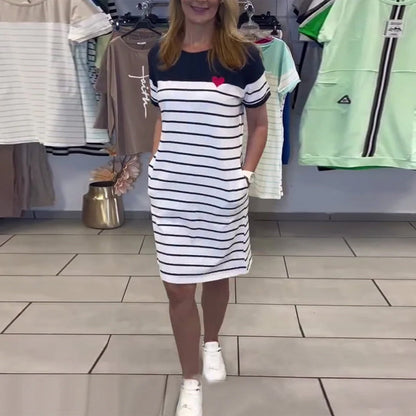 Serena Striped Day Dress