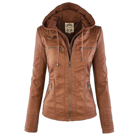 Costanza  The Ivory Leather Jacket