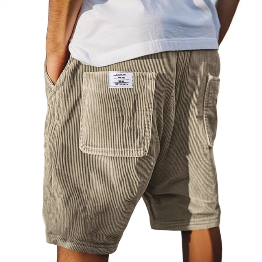 Beckett velour shorts detail