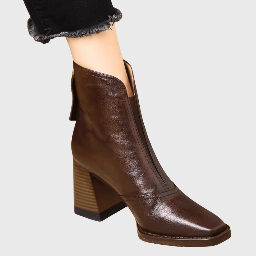 Claudia | Luxury Mid-Heel Ankle Boots