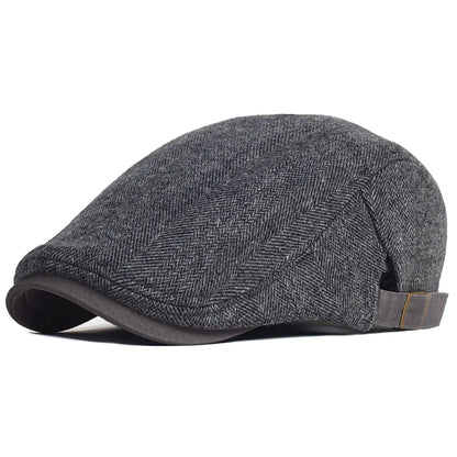 The Cheltenham Herringbone Flat Cap