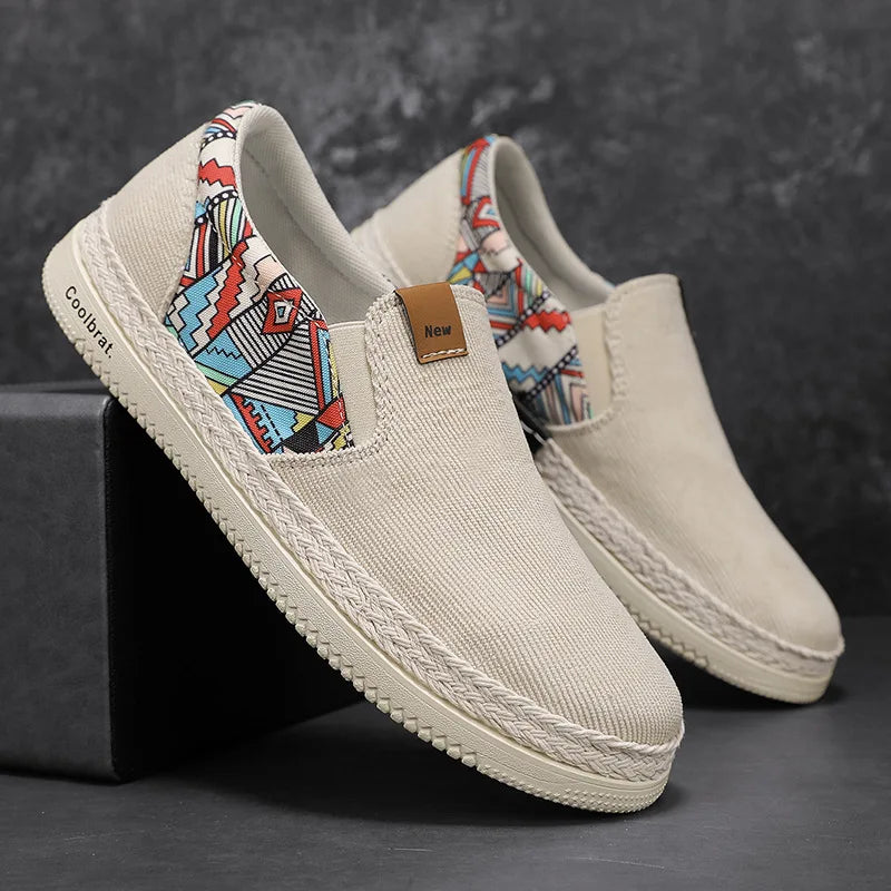 HarborStep Linen Loafers