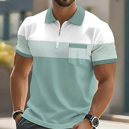 Langley zip polo colour option