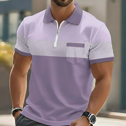 Langley zip polo colour option