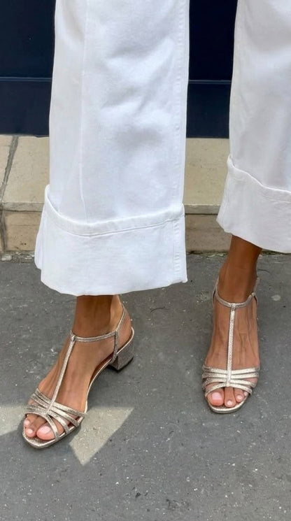Oriana sandals worn