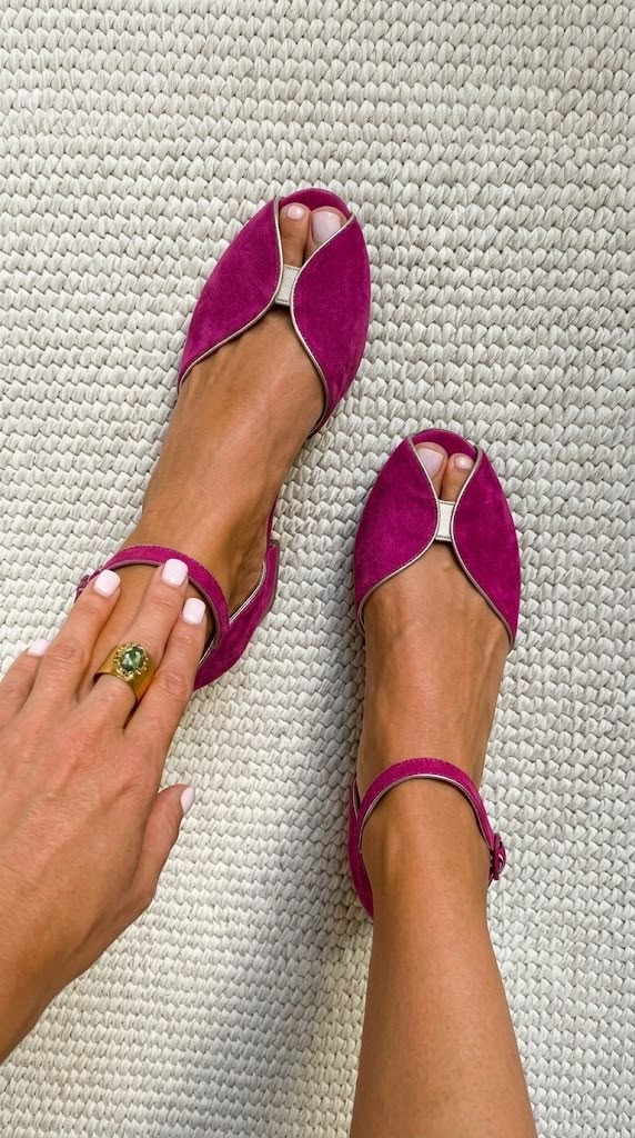 Paola elegant summer sandals in Fuchsia
