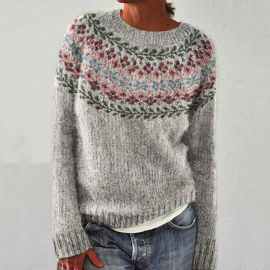 Renata - Retro Scandinavian knit sweater