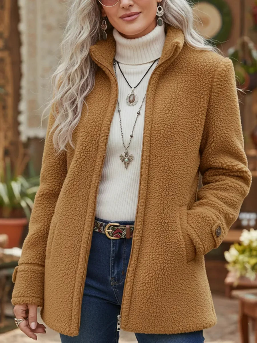 Isabella – chaqueta suave con cierre