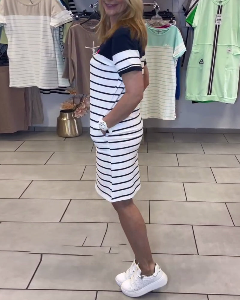 Serena Striped Day Dress
