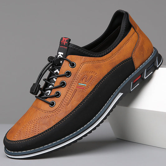 Winston Lightweight Leather Oxfords - Caramel