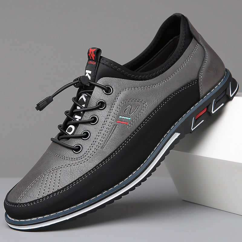 Winston Lightweight Leather Oxfords - Grey