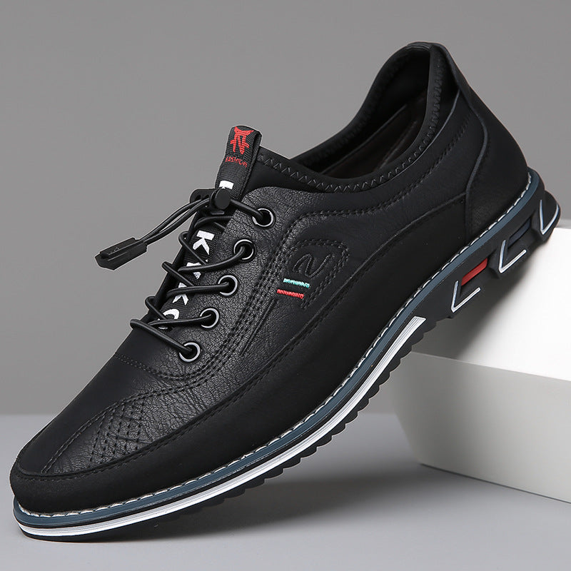 Winston Lightweight Leather Oxfords - Black