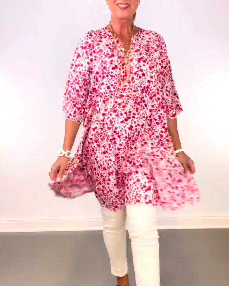 Loose floral dress