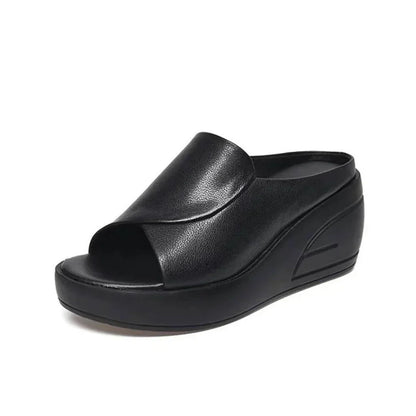 SIENNA - SLIP-ON WEDGE COMFORT SANDALS