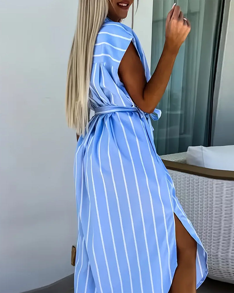 Striped Fashion Street Dress