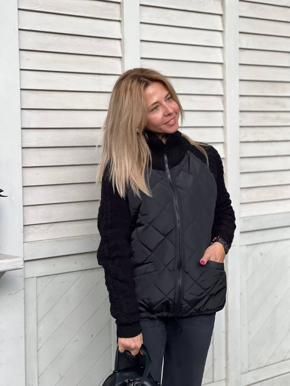 The Patchwork Knit Jacket