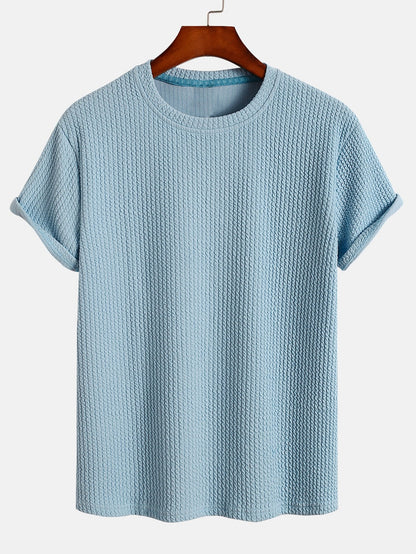 Muscle Fit Ribbed T-Shirt