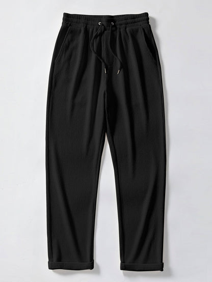 Island Sailing Print Button Up Shirt & Straight Leg Ribbed Pants