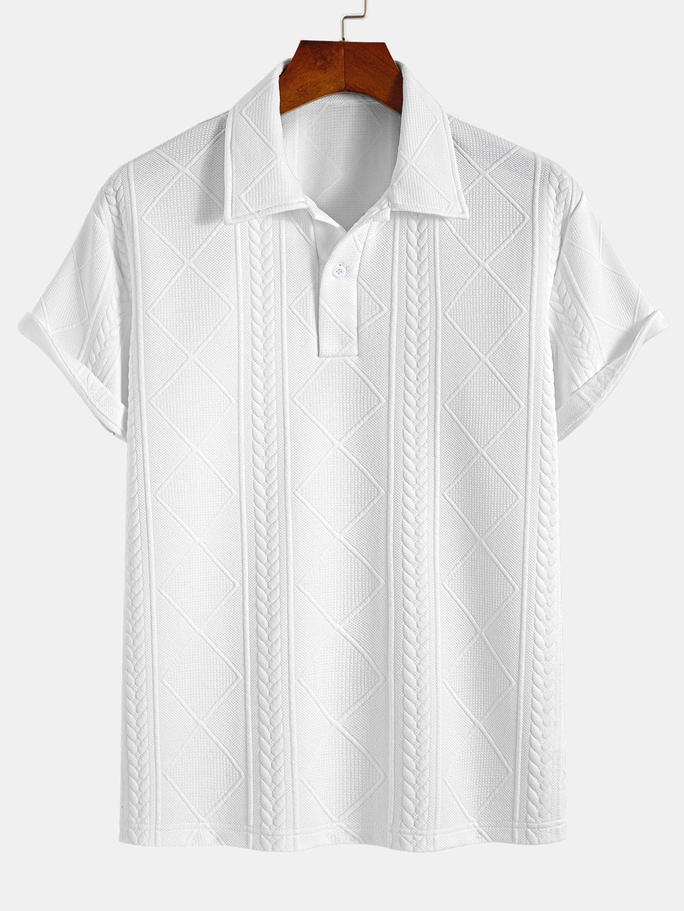 Geometric Jacquard Polo & Shorts