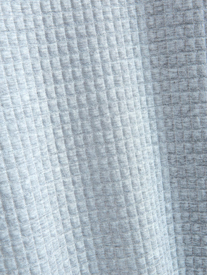 Short Sleeve Waffle Arc Hem T-Shirt