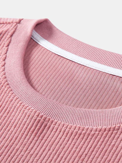Corduroy Oversize T-Shirt With Pocket