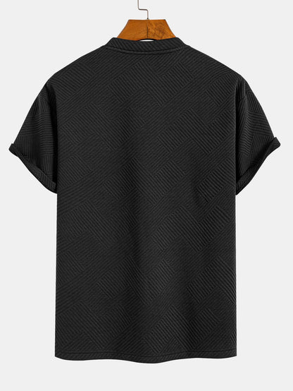 Oversize Stripe Jacquard T-Shirt