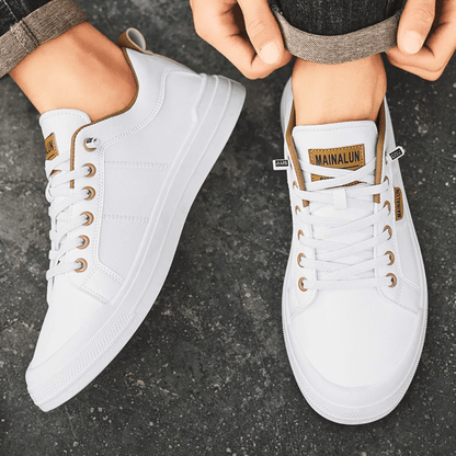 Sinclair trainers white worn