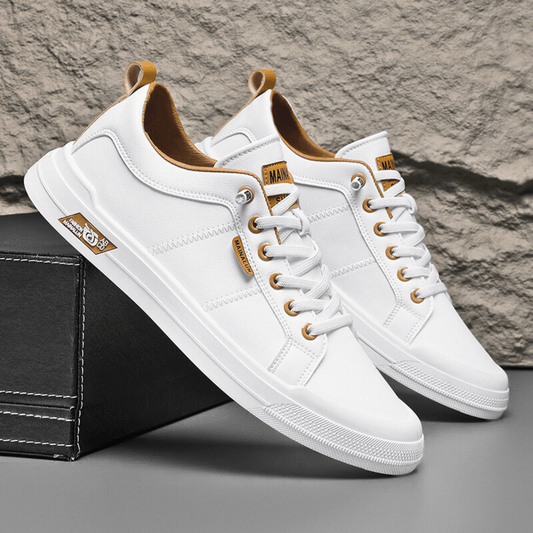 Sinclair leather low-top trainers white